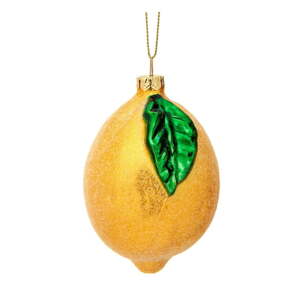 Sklenená ručne vyrobená vianočná ozdoba ø 6 cm Shimmering Lemon – Sass & Belle