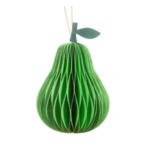Papierová ručne vyrobená vianočná ozdoba ø 7 cm Pear Honeycomb – Sass & Belle
