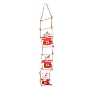 Látková závesná vianočná dekorácia 50 cm Santa Mouse – Sass & Belle