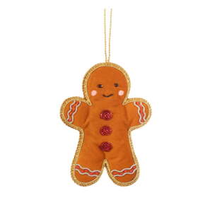 Textilná ručne vyrobená vianočná ozdoba 10 cm Gingerbread – Sass & Belle