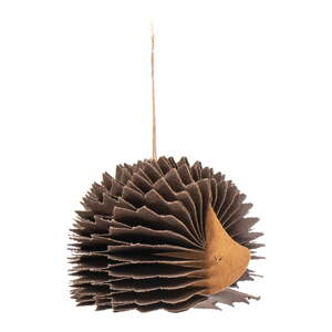 Papierová ručne vyrábaná vianočná ozdoba 10 cm Honeycomb Hedgehog – Sass & Belle