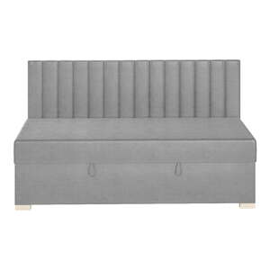 Šedá detská posteľ s úložným priestorom s matracom 90x200 cm Chill – Ghado