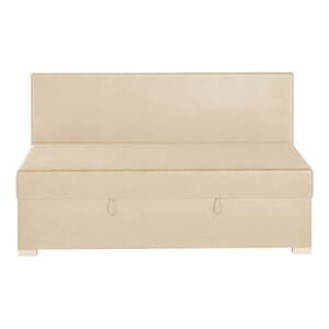Béžová detská posteľ s úložným priestorom s matracom 90x200 cm Cozi - Ghado