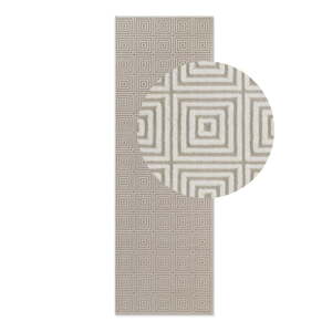 Béžovo-krémový behúň 80x240 cm Perles Tourmaline – Elle Decoration