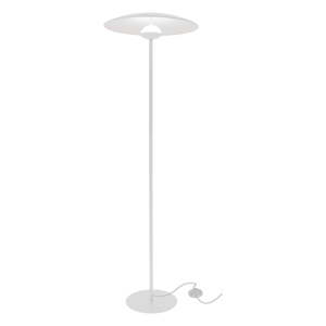 Biela LED stojacia lampa s kovovým tienidlom (výška  140 cm) Lund – Candellux Lighting