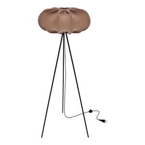 Hnedá stojacia lampa s textilným tienidlom (výška  147 cm) Cafee – Candellux Lighting