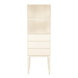 Krémovobiela skrinka z dubového dreva 60x180x45 cm June – Zuiver