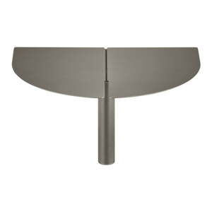 Sivá oceľová polica 30 cm Oru – Blomus