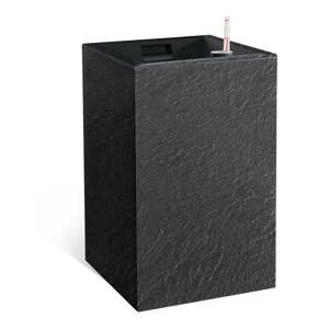 Samozavlažovací kvetináč z recyklovaného plastu Cubico Stone – Flower Lover
