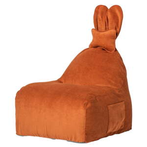 Oranžový detský sedací vak Funny Bunny – The Brooklyn Kids