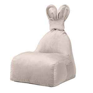Béžový detský sedací vak Funny Bunny – The Brooklyn Kids