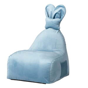 Modrý detský sedací vak Funny Bunny – The Brooklyn Kids