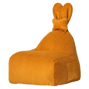 Okrovožltý detský sedací vak Funny Bunny – The Brooklyn Kids