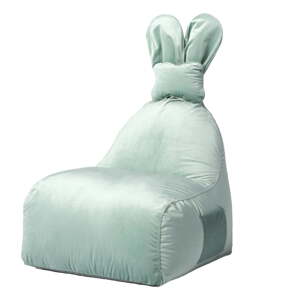Detský sedací vak v mentolovej farbe Funny Bunny – The Brooklyn Kids