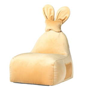 Žltý detský sedací vak Funny Bunny – The Brooklyn Kids