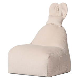 Béžový detský sedací vak Funny Bunny – The Brooklyn Kids