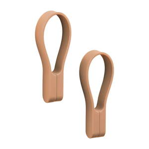 Béžové silikónové pútko 2 ks Loop – Zone