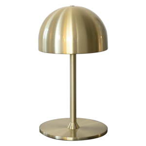 Mosadzná LED stolová lampa na diaľkové ovládanie s kovovým tienidlom (výška  22 cm) Tim – Sirius