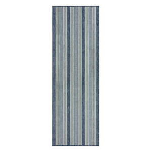 Zelenomodrý vnútorný a vonkajší koberec 80x230 cm Roma Stripe – Flair Rugs