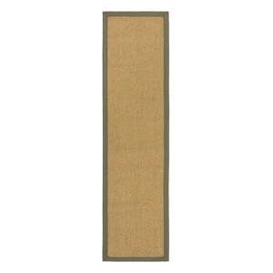 Zelený/svetlohnedý vnútorný a vonkajší koberec 60x230 cm Sisal Look – Flair Rugs