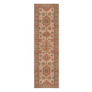 Ružový/terakotový ručne tkaný koberec s prímesou juty 60x230 cm Lana Jute – Flair Rugs