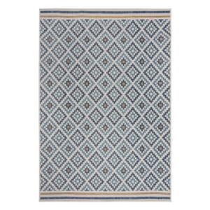 Žltý/modrý vnútorný a vonkajší koberec 160x230 cm Zia Trellis – Flair Rugs