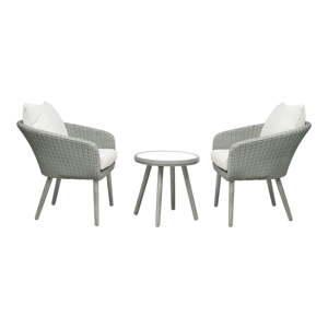 Svetlosivá záhradná lounge súprava Bistro – Unique Furniture