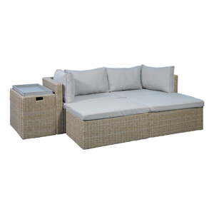 Béžová/svetlohnedá záhradná lounge súprava Modular – Unique Furniture