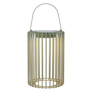 Zelený vonkajší LED lampáš so solárnym panelom/na USB (výška  54 cm) Cavia – Markslöjd