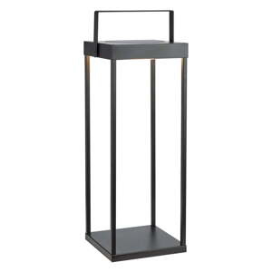 Čierny vonkajší LED lampáš so solárnym panelom/na USB (výška  53 cm) Pure – Markslöjd
