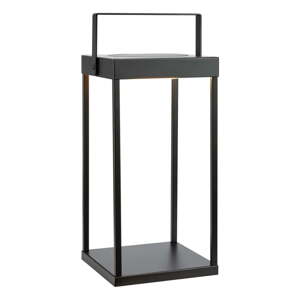 Čierny vonkajší LED lampáš so solárnym panelom/na USB (výška  42 cm) Pure – Markslöjd
