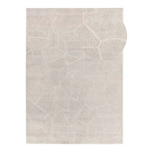 Svetlosivý/krémovobiely koberec 133x190 cm Porto – Universal