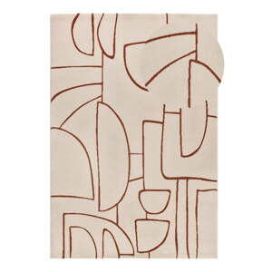 Koberec v tehlovej farbe/krémovobiely 80x150 cm Beruti – Universal