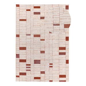 Koberec v tehlovej farbe/krémovobiely 133x190 cm Beruti – Universal