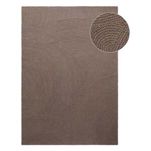 Taupe ručne tkaný vlnený koberec 200x300 cm Eleni Taupe – Hanse Home