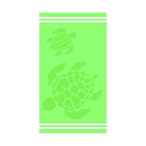 Zelená bavlnená plážová osuška 70x140 cm Turtle – B.E.S.