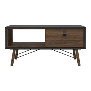 Tmavohnedý konferenčný stolík 48x102 cm Ry – Tvilum