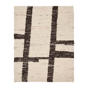 Krémovobiely obojstranný vlnený koberec 160x230 cm Hadin – Kave Home