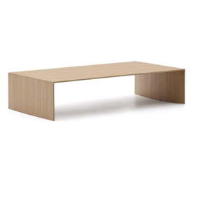 Svetlo prírodný konferenčný stolík v dekore duba 70x140 cm Litto – Kave Home