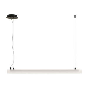 Čierno-biele LED stropné svietidlo so skleneným tienidlom 13x80 cm Vauxall – Kave Home