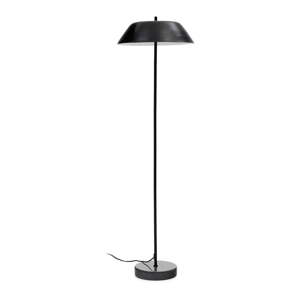 Čierna stojacia lampa s kovovým tienidlom (výška  153 cm) Sayra – Kave Home