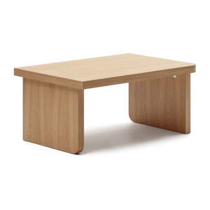 Konferenčný stolík v dekore duba v prírodnej farbe 89x62 cm Oaq – Kave Home