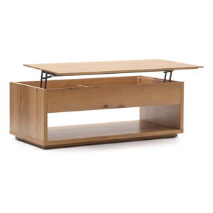 Konferenčný stolík v dekore duba v prírodnej farbe 60x120 cm Alguema – Kave Home