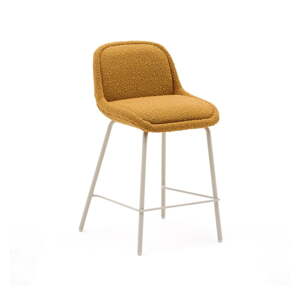 Barová stolička v horčicovej farbe (výška sedadla 65 cm) Aimin – Kave Home
