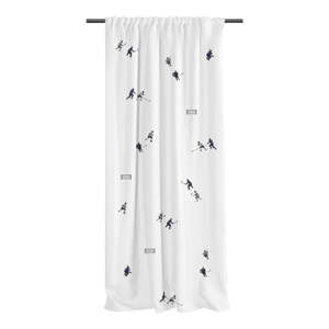 Biely detský záves z bavlneného saténu 110x250 cm Ice Hockey – Butter Kings