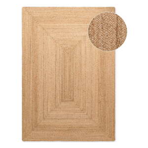 Obojstranný/ručne tkaný jutový koberec v prírodnej farbe 60x90 cm Sharmila Natural Brown – Hanse Home