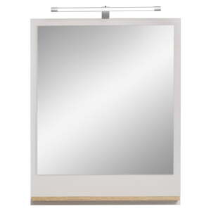 Nástenné zrkadlo s osvetlením/s poličkou 60x74,5 cm Quickset 966 – Pelipal