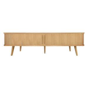 TV stolík v dekore duba v prírodnej farbe 178x50x40 cm Rove – Woodman