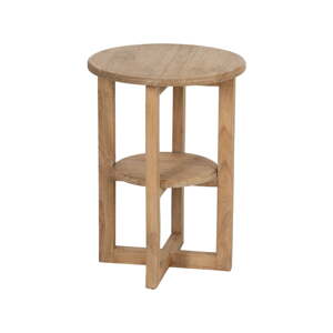 Okrúhly odkladací stolík z masívu mindi ø 40 cm Dala – Ixia