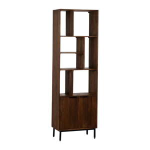 Hnedá knižnica z mangového dreva 60x190x30 cm Sagara – Ixia